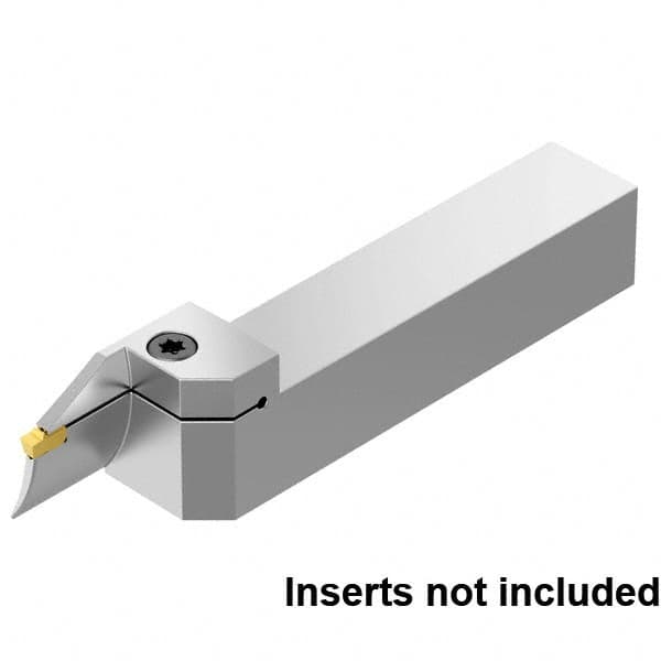 Kennametal - External Thread, 26mm Max Cut of Depth, 4mm Min Groove Width, 6" OAL, Left Hand Indexable Grooving Cutoff Toolholder - 1" Shank Height x 1" Shank Width, EG0400M04P04 Insert Style, EVSB Toolholder Style, Series Beyond Evolution - A1 Tooling