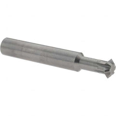 Accupro - 3/8° 3/8" Cut Diam, 1/8" Cut Width, 3/8" Shank, Solid Carbide Double-Angle Cutter - A1 Tooling