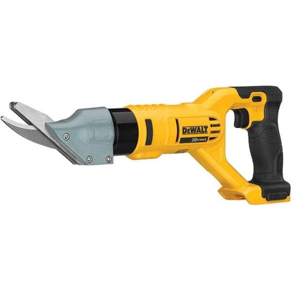 DeWALT - 2,500 SPM, 20 Volt, Pistol Grip Handle, Handheld Cordless Shear - 5/8" Cutting Capacity - A1 Tooling