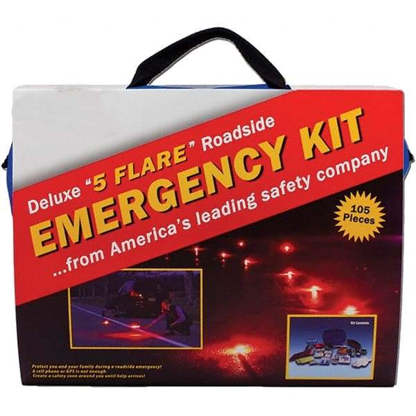 PRO-SAFE - Highway Safety Kits Type: Emergency Roadside Kit Number of Pieces: 105 - A1 Tooling