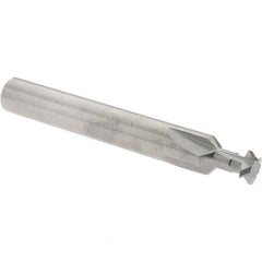 Accupro - 1/4° 1/4" Cut Diam, 0.072" Cut Width, 1/4" Shank, Solid Carbide Double-Angle Cutter - A1 Tooling