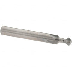 Accupro - 1/4° 1/4" Cut Diam, 1/8" Cut Width, 1/4" Shank, Solid Carbide Double-Angle Cutter - A1 Tooling