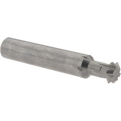 Accupro - 1/2° 1/2" Cut Diam, 0.187" Cut Width, 1/2" Shank, Solid Carbide Double-Angle Cutter - A1 Tooling