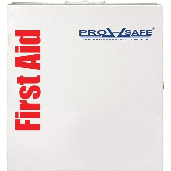 PRO-SAFE - Industrial First Aid Cabinet - 14"x13-1/4"x3-1/8", White, Metal - A1 Tooling