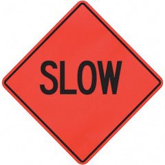 PRO-SAFE - "Slow," 36" Wide x 36" High Vinyl Traffic Control Sign - A1 Tooling