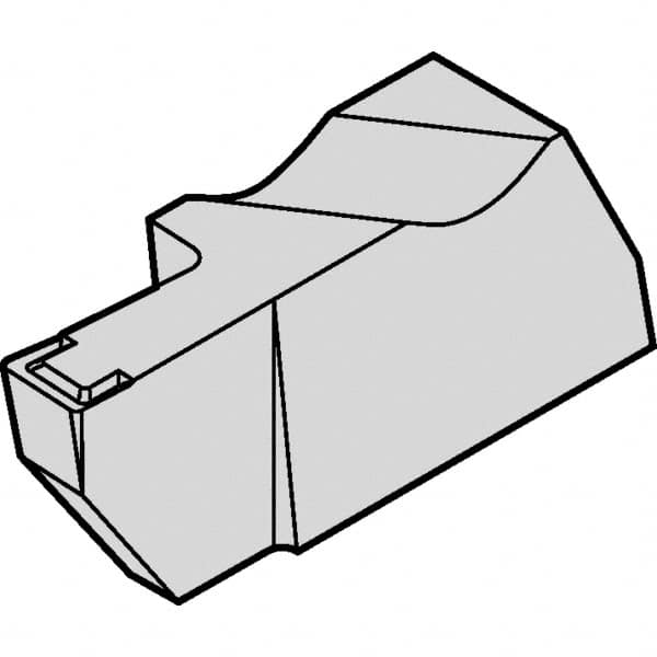 Kennametal - 4NGD K Grade KCU25, 5mm Cutting Width Carbide Grooving Insert - 1/2" Max Depth of Cut, Left Hand, 0.572mm Corner Radius, AlTiN Finish - A1 Tooling