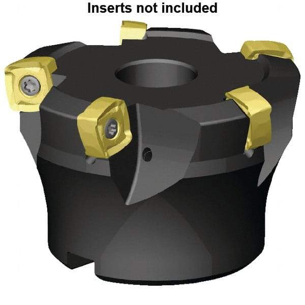 Kennametal - 5 Inserts, 2" Cutter Diam, 0.098" Max Depth of Cut, Indexable High-Feed Face Mill - 3/4" Arbor Hole Diam, 40mm High, 7793VXO12 Toolholder, XO..1205.. Inserts, Series 7793 - A1 Tooling