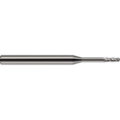 Harvey Tool - 1/64" Diam, 0.045" LOC, 4 Flute Solid Carbide Ball End Mill - Exact Industrial Supply