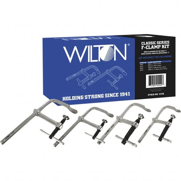 Wilton - Sliding Arm Clamp Sets Clamp Type: Standard Throat Depths (Decimal Inch): 2.2500; 4.7500; 5.5000 - A1 Tooling