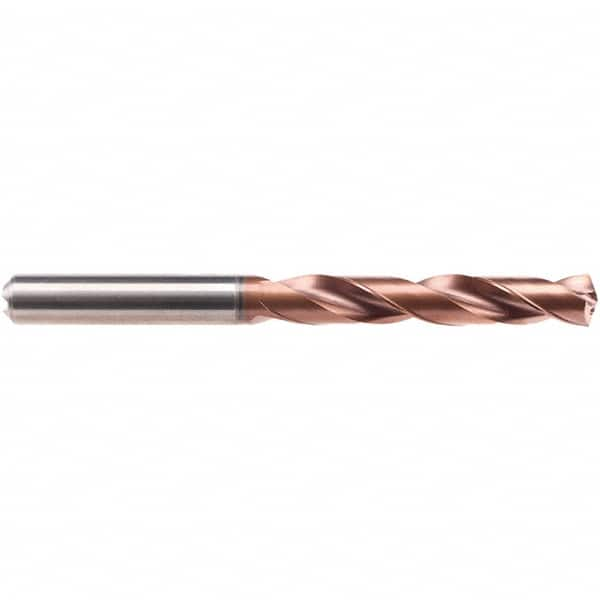 Jobber Length Drill Bit: 0.3438″ Dia, 140 °, Solid Carbide AlCrN Finish, Right Hand Cut, Spiral Flute, Straight-Cylindrical Shank