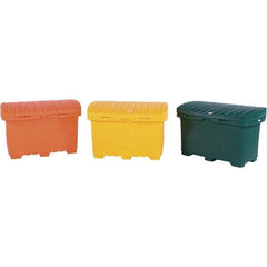 UltraTech - 15 Cu Ft, 350 Lb Load Capacity Green Polyethylene Tote Container - 48" Long x 31" Wide x 41.8" High, Lid Included - A1 Tooling