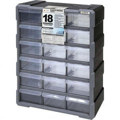 Quantum Storage - 18 Drawer, Small Parts Drawer Cabinet System - 18-3/4" Deep x 6-1/4" Wide x 15" High - A1 Tooling