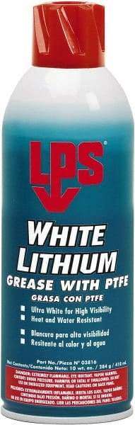 LPS - 10 oz Aerosol Lithium General Purpose Grease - White, 290°F Max Temp, NLGIG 2, - A1 Tooling