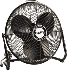 Air King - 18" Blade, 1/6 hp, 1,925, 2,575 & 3,400 CFM, Low Floor Stand Industrial Circulation Fan - Floor Stand, 110 Volts, 0.95/1.65 Amps, 3 Speed - A1 Tooling