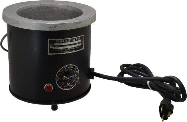 WAAGE - 1 Qt, 3-1/2" Deep, 150 to 450°F, Dip Coat Pot - 5" ID, 230 Volts, 600 Watts - A1 Tooling