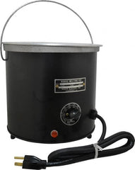 WAAGE - 1 Gal, 5-1/2" Deep, 150 to 450°F, Dip Coat Pot - 8" ID, 115 Volts, 1000 Watts - A1 Tooling