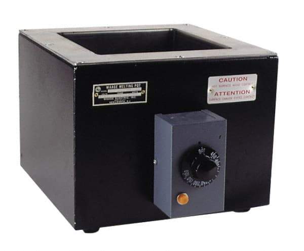 WAAGE - 3 Lb, 2" Deep, 200 to 550°F, Dip Coat Pot - 4 x 12" Inside Dimension, 120 Volts, 1000 Watts - A1 Tooling