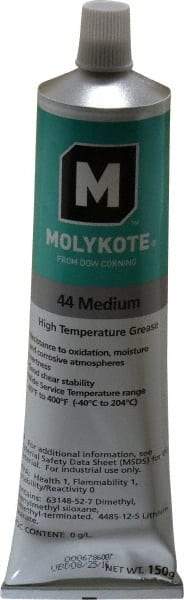 Dow Corning - 5.3 oz Tube Lithium High Temperature Grease - White, High Temperature, 400°F Max Temp, NLGIG 2, - A1 Tooling