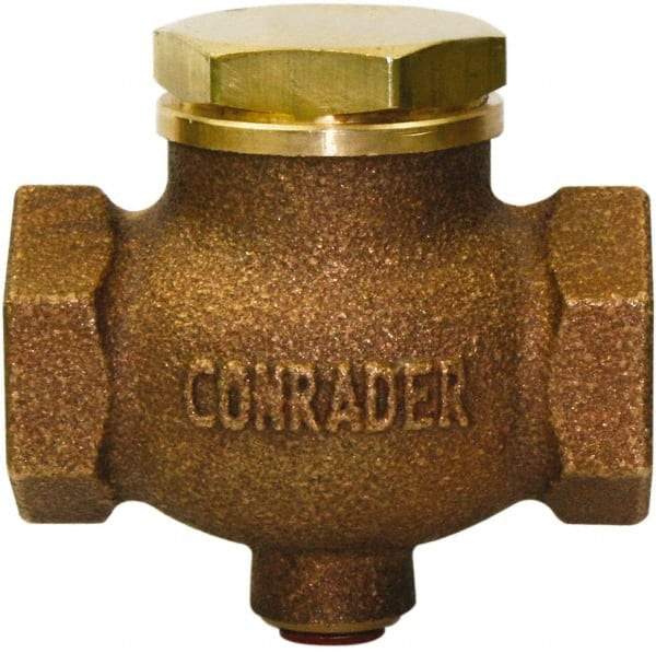 Conrader - 1-1/4" Bronze Check Valve - Inline, FNPT x FNPT - A1 Tooling