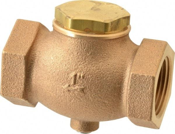 Conrader - 1" Bronze Check Valve - Inline, FNPT x FNPT - A1 Tooling