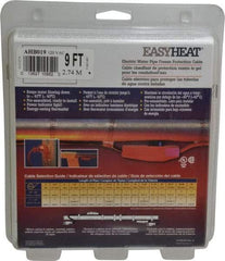 EasyHeat - 9' Long, Preassembled, Fixed Length, Fixed Wattage, Protection Heat Cable - 120 Input Volts, 63 Watts - A1 Tooling