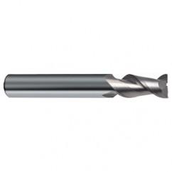 7/16" Dia. - 2-3/4" OAL - 45° Helix Bright Carbide End Mill - 2 FL - A1 Tooling