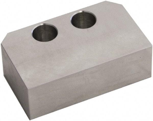 5th Axis - 3" Wide x 1" High x 1.2" Thick, Flat/No Step Vise Jaw - Soft, Aluminum, Manual Jaw, Compatible with V75100 Vises - A1 Tooling