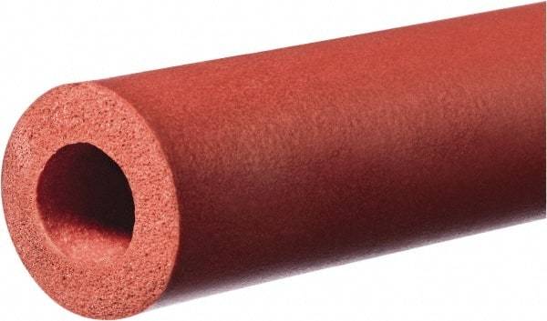 Value Collection - 3/4" ID to 1-1/4" OD, Silicone Foam Cylinder - 60" Long, 7 psi Tensile Strength, -100 to 500°F - A1 Tooling