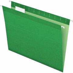 Pendaflex - 8-1/2 x 11", Letter Size, Bright Green, Hanging File Folder - 11 Point Stock, 1/5 Tab Cut Location - A1 Tooling