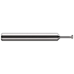 Harvey Tool - Thread Relief Cutters; Material: Solid Carbide ; Cutting Diameter (Inch): 0.355 ; Shank Diameter (Inch): 3/8 ; Flat Width (Decimal Inch): 0.0800 ; Overall Length (Inch): 2-1/2 - Exact Industrial Supply