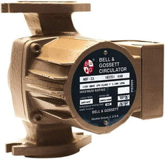 Bell & Gossett - .17 hp, 1 Phase, Bronze Housing, Noryl Impeller, Inline Circulator Pump - 115/230V Volt, 60 Hz Hz, 125 Max psi, 120V Motor - A1 Tooling