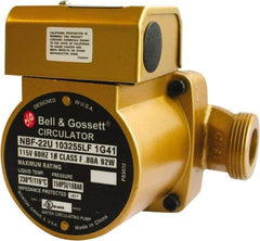 Bell & Gossett - 0.05 hp, 1 Phase, Bronze Housing, Noryl Impeller, Inline Circulator Pump - 115/230V Volt, 60 Hz Hz, 125 Max psi, 120V Motor - A1 Tooling