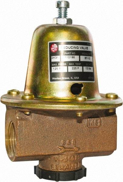 Bell & Gossett - 3/4" Inlet, 3/4" Outlet, FNPT, Reducing Valve - 125 Max psi, Lead Free Brass - A1 Tooling