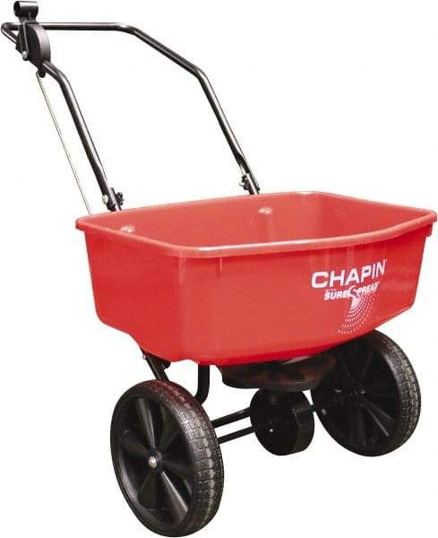 Chapin - 70 Lb Powder Coated Steel Walk Behind Broadcast Landscape Spreader - 10" Solid Rubber Wheels - A1 Tooling