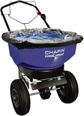 Chapin - 80 Lb Powder Coated Steel Walk Behind Broadcast Landscape Spreader - 12" Pneumatic Wheels - A1 Tooling