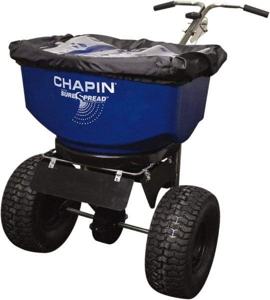 Chapin - 100 Lb Stainless Steel Walk Behind Broadcast Landscape Spreader - 14" Pneumatic Wheels - A1 Tooling