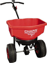 Chapin - 80 Lb Powder Coated Steel Walk Behind Broadcast Landscape Spreader - 12" Pneumatic Wheels - A1 Tooling