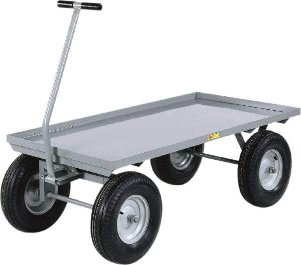 Little Giant - 3,000 Lb Capacity Steel Wagon Truck - Steel Deck, 30" OAW, 0" Platform Length - A1 Tooling