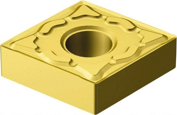 Sandvik Coromant - CNMG432 KF Grade 3005 Carbide Turning Insert - TiCN/AI2O3/TiN Finish, 80° Diamond, 1/2" Inscr Circle, 3/16" Thick, 1/32" Corner Radius - A1 Tooling