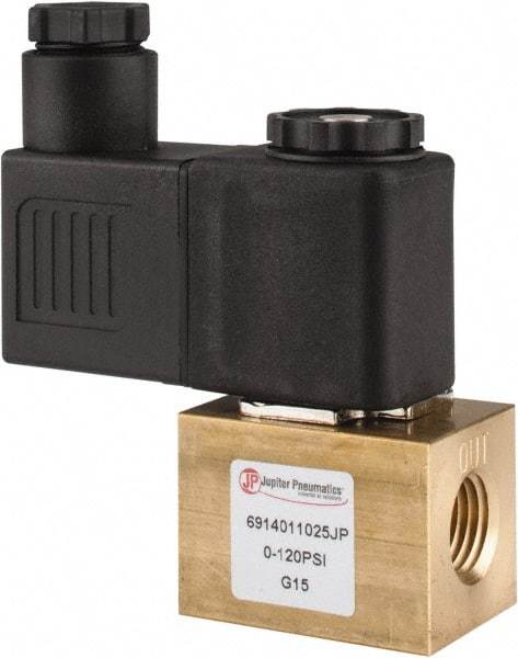 PRO-SOURCE - 1/4", 2/2 Way Square Body Stacking Solenoid Valve - 110 VAC, 0.18 CV Rate, 2.95" High x 2.64" Long - A1 Tooling