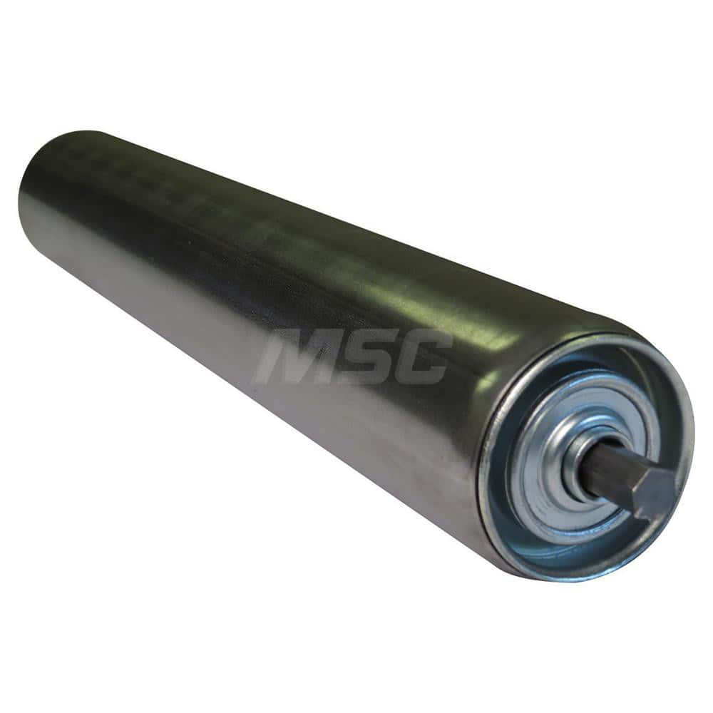 Roller Skids; Roller Material: Galvanized Steel; Load Capacity: 213; Color: Chrome; Finish: Natural; Compatible Surface Type: Smooth; Roller Length: 36.0000 in; Roller Width: 2.5000; Roller Height: 2.5 in; Roller Diameter: 2.5000; Overall Height: 2.5 in;