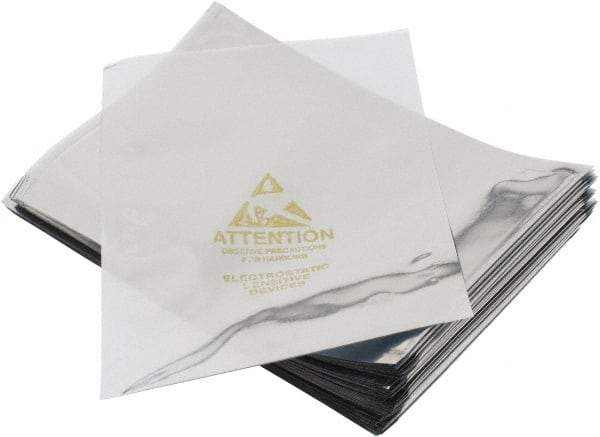 Value Collection - 8" Long x 5" Wide, 3 mil Thick, Clear Metalized Static Shield Bag - Metal-In - A1 Tooling