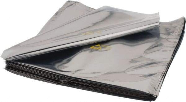 Value Collection - 18" Long x 18" Wide, 3 mil Thick, Clear Metalized Static Shield Bag - Metal-In - A1 Tooling