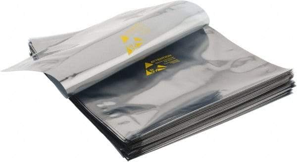 Value Collection - 12" Long x 10" Wide, 3 mil Thick, Clear Metalized Static Shield Bag - Metal-In - A1 Tooling