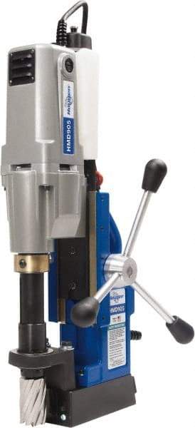 Hougen - 2" Travel, Portable Magnetic Drill Press - 250 & 450 RPM, 9 Amps, 1.5 hp, 1035 Watts - A1 Tooling