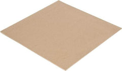 Made in USA - 12" Long, 12" Wide, Natural Gum Rubber Foam Sheet - 35 to 45 Durometer, Tan, -20 to 140°F, 3,000 psi Tensile Strength, Stock Length - A1 Tooling