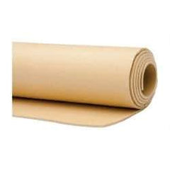 Made in USA - 36" Wide, Natural Gum Rubber Foam Sheet - 35 to 45 Durometer, Tan, -20 to 140°F, 3,000 psi Tensile Strength, Cut-to-Length - A1 Tooling