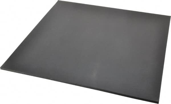 Made in USA - 12" Long, 12" Wide, Buna-N Rubber Foam Sheet - 35 to 45 Durometer, Black, -20 to 170°F, 800 psi Tensile Strength, Stock Length - A1 Tooling