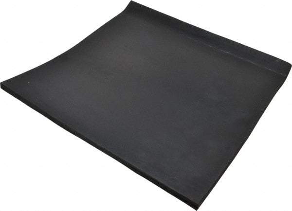 Made in USA - 12" Long, 12" Wide, Buna-N Rubber Foam Sheet - 50 to 60 Durometer, Black, -20 to 170°F, 900 psi Tensile Strength, Stock Length - A1 Tooling