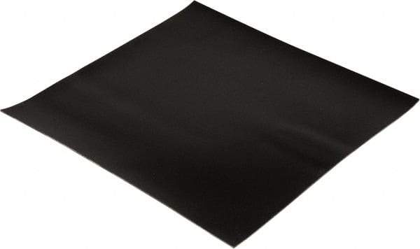 Made in USA - 12" Long, 12" Wide, Polyester-Reinforced Neoprene Rubber Foam Sheet - 65 to 75 Durometer, Black, -20 to 180°F, 1,000 psi Tensile Strength, Stock Length - A1 Tooling